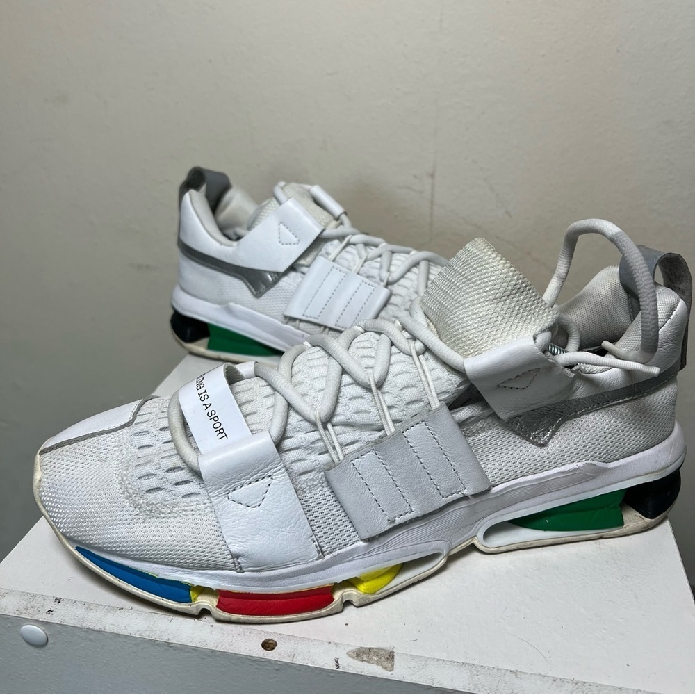 Adidas Oyster Holdings x Twinstrike ADV White Rainbow Sneakers Size Men's‎ 10